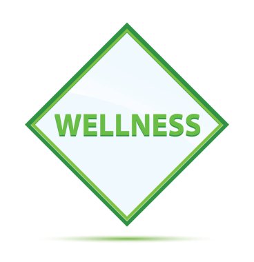 Zenginlik modern soyut yeşil elmas düğme