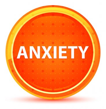 Anksiyete Doğal Turuncu Yuvarlak Düğme