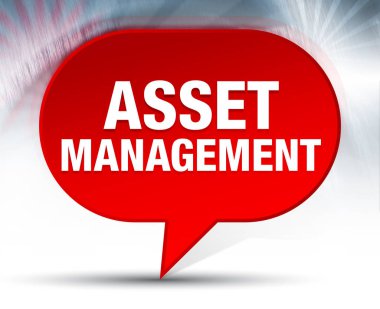 Varlık Yönetimi Kırmızı Bubble Arka Plan