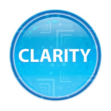 Berraklık çiçek mavi yuvarlak düğme