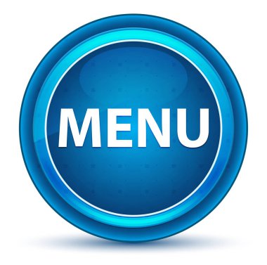 Menü Eyeball Mavi Yuvarlak Düğme