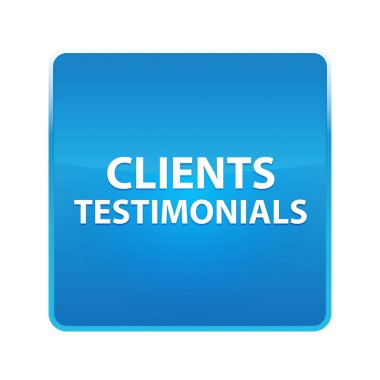 Müşteriler Bonservisparlak mavi kare düğmesi