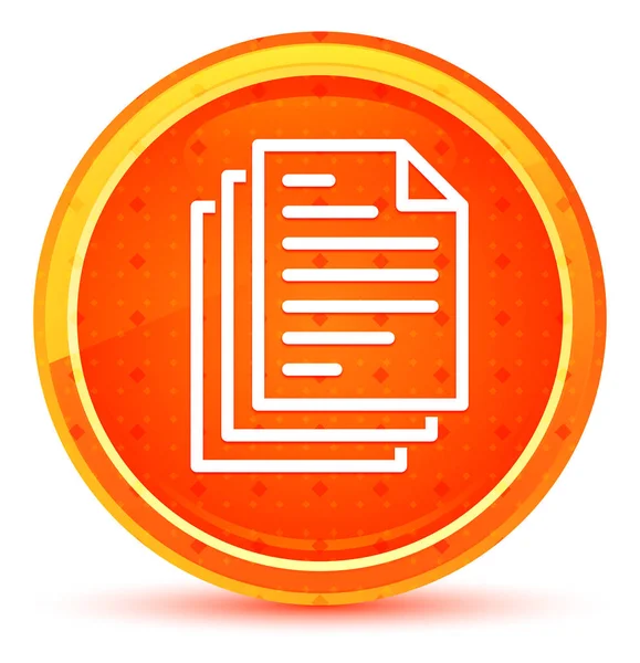 Sayfa belgeleri simgesi doğal turuncu yuvarlak düğme — Stok fotoğraf