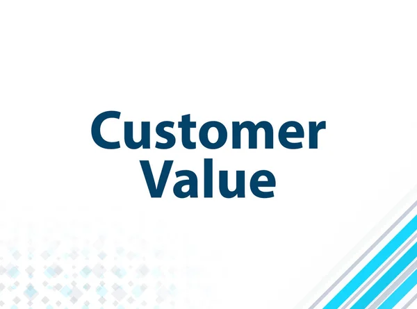 Customer Value Modern Flat Design Blue Abstract Background