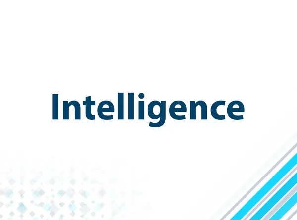 Intelligenz modernes flaches Design blau abstrakt Hintergrund — Stockfoto