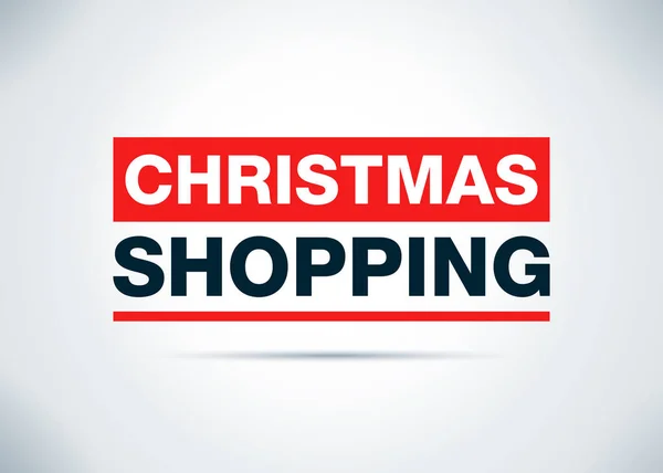 Christmas Shopping Abstract Flat Background Design Illustration — Stock Photo, Image