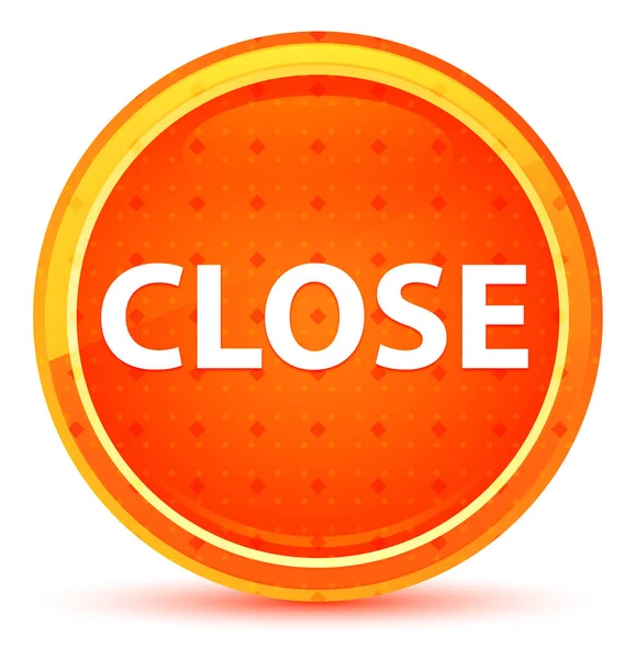 Close Natural Orange Round Button — Stock Photo, Image