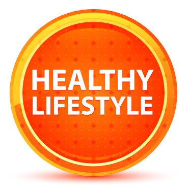 Sağlıklı Yaşam Tarzı Doğal Turuncu Yuvarlak Düğme