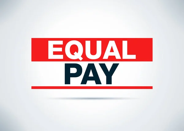 Equal Pay Abstract Illustration de conception de fond plat — Photo