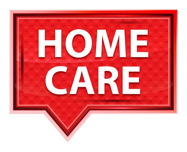 Home Care sisli gül pembe afiş düğmesi — Stok fotoğraf