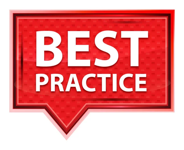 Best Practice neblig rosa Banner Knopf — Stockfoto