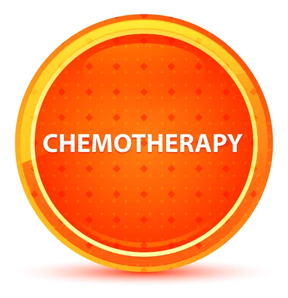 Chemotherapie natuurlijke oranje ronde knop — Stockfoto