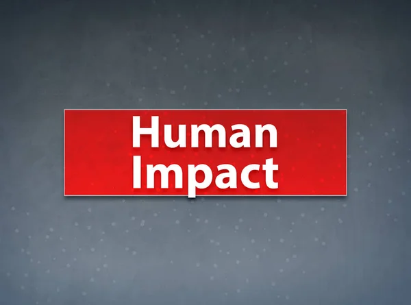 Human Impact Red Banner Abstract Background