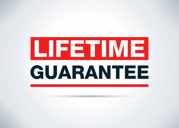 Lifetime Guarantee Abstract Flat Background Design Illustration — Stock Photo, Image