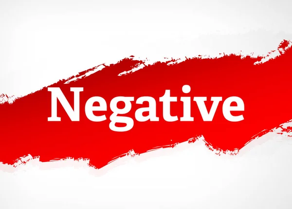 Negative rote Pinsel abstrakte Hintergrund Illustration — Stockfoto