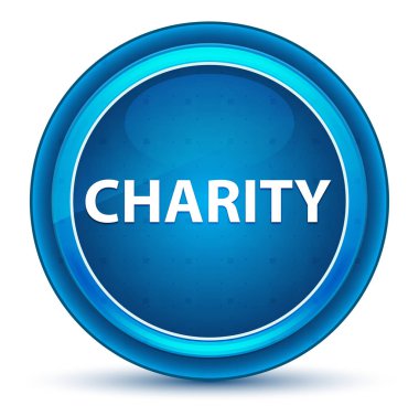 Charity Eyeball Mavi Yuvarlak Düğme