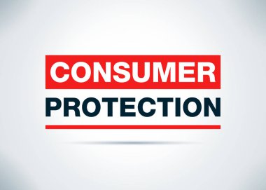 Tüketici Koruma Soyut Düz Arka Plan Tasarım İllüstrasyon