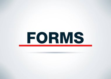 Formlar Soyut Düz Arka Plan Tasarım İllüstrasyon