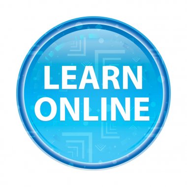 Online çiçek maviyuvarlak düğme öğrenin