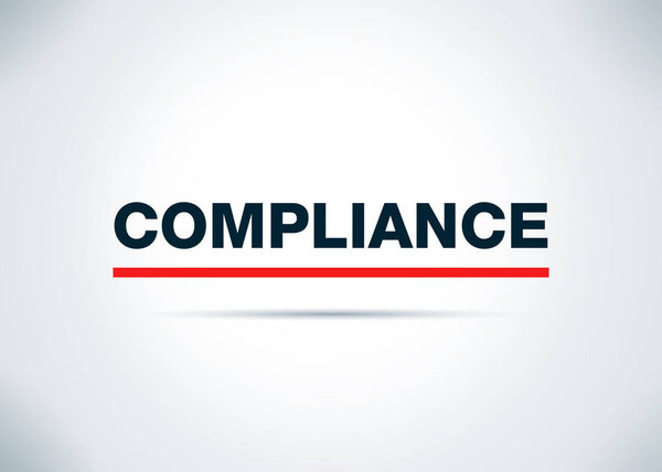 Compliance Abstract Flat Background Design Illustration
