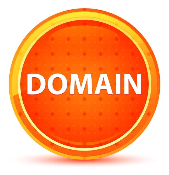 Botón redondo naranja natural del dominio —  Fotos de Stock