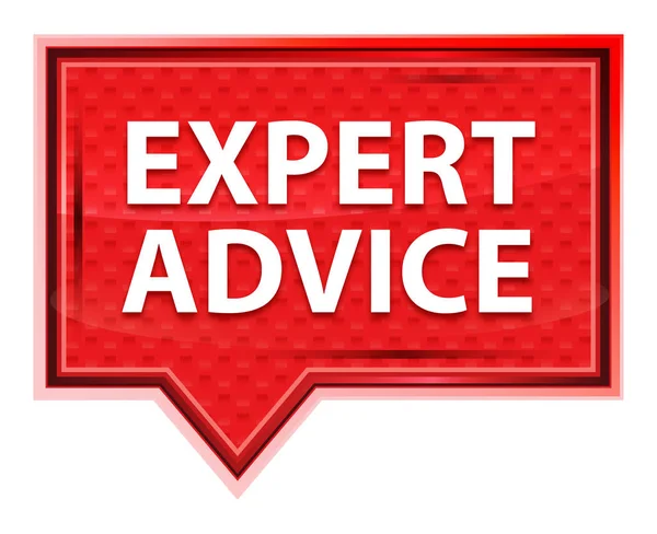 Expert Advice misty rose pink banner button — Stock Photo, Image