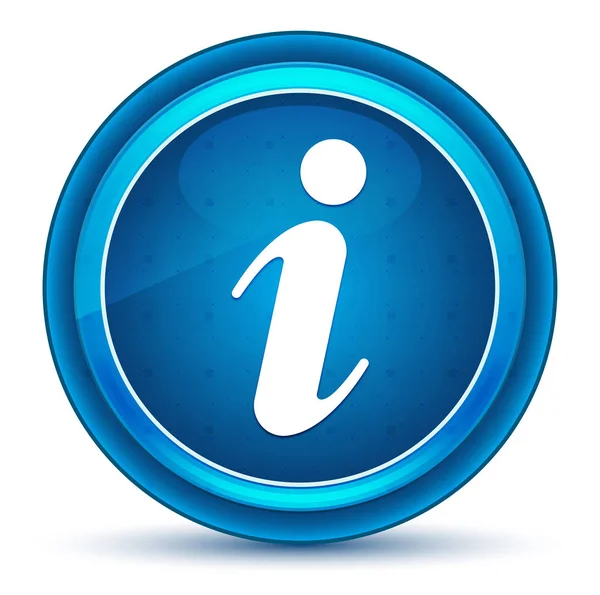 Info ikon ögongloben blå runda knapp — Stockfoto