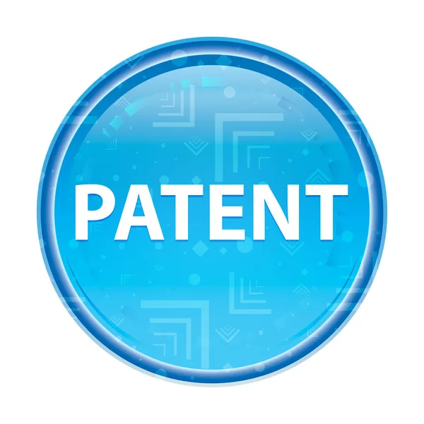 특허 플로럴 블루 라운드 버튼 — 스톡 사진