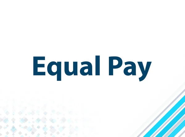 Equal Pay Modern Flat Design Blue Abstract Background