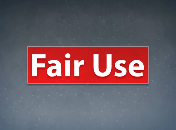 Fair Use Red Banner Abstract Background