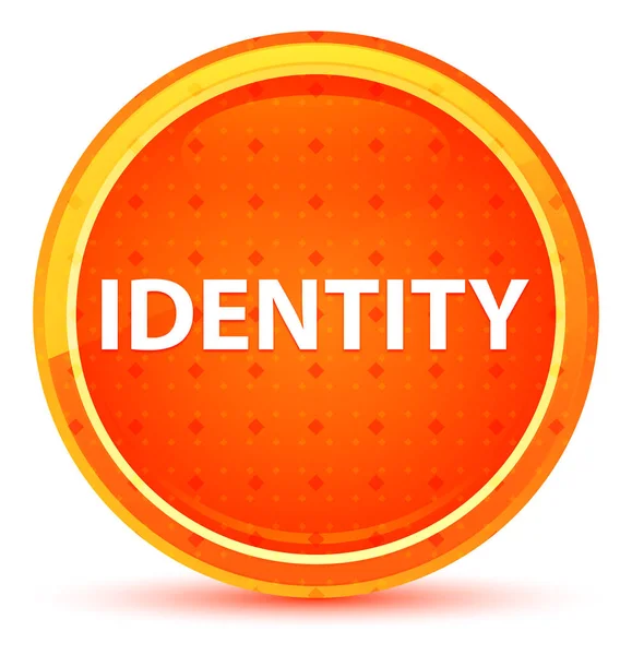 Identity Natural Orange Round Button — Stock Photo, Image