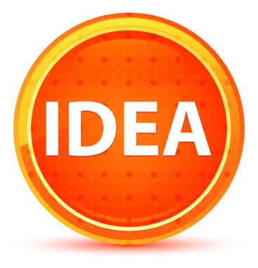 Idea Doğal Turuncu Yuvarlak Düğme