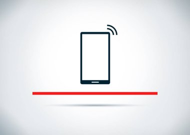Smartphone ağ sinyal simgesi soyut düz arka plan tasarımı i
