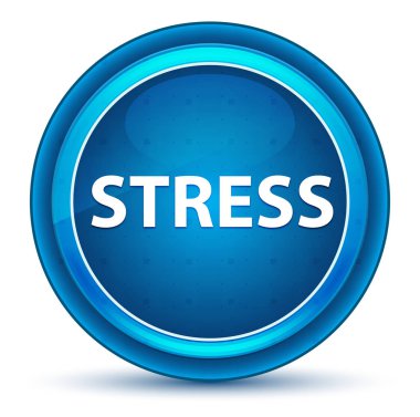 Stres Eyeball Mavi Yuvarlak Düğme