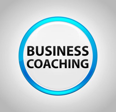 İş Koçluğu Yuvarlak Mavi Buton