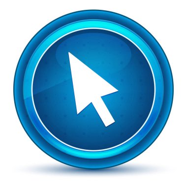 İmleç simgesi göz küresi mavi yuvarlak düğme