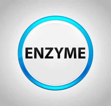Enzim Yuvarlak Mavi Buton