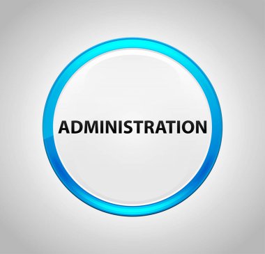 Yönetim Yuvarlak Mavi Buton