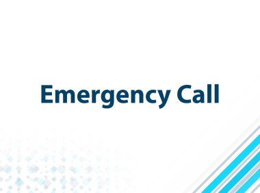 Acil Çağrı Modern Düz Tasarım Mavi Soyut Arka Plan