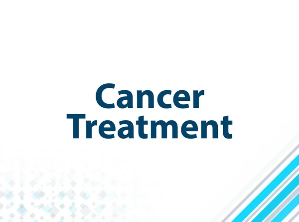 Лечение рака Современный плоский дизайн синий фон — стоковое фото