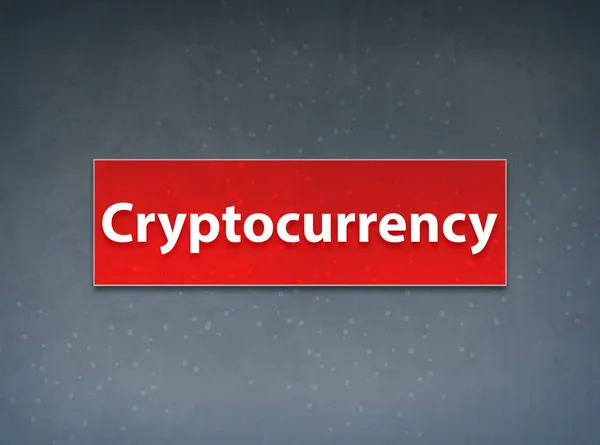 Cryptocurrency Banner rosso Sfondo astratto — Foto Stock