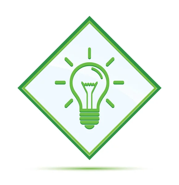 Иконка лампочки современная абстрактная зеленая кнопка — стоковое фото