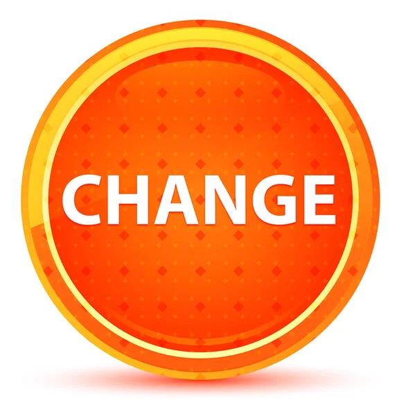 Изменить естественный оранжевый круглый кнопки — стоковое фото