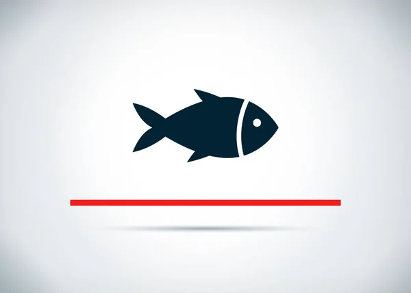Ícone de peixe abstrato plano fundo design ilustração — Fotografia de Stock