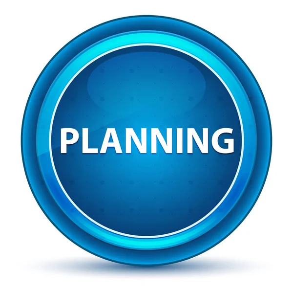 Planning Eyeball Blue Round Button — Stock Photo, Image