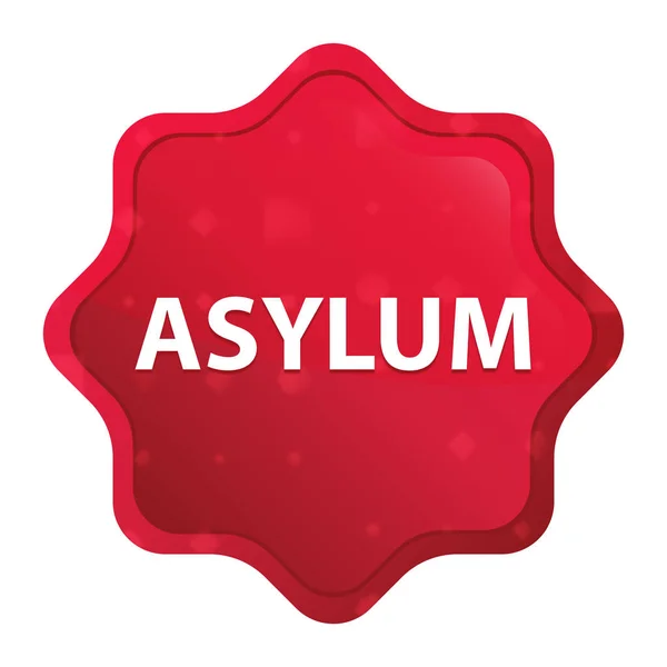 Asylum misty rose red starburst sticker button