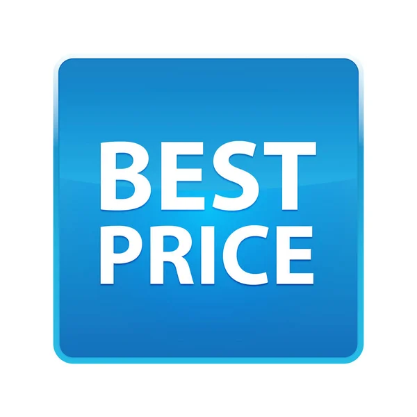 Mejor precio brillante botón cuadrado azul —  Fotos de Stock