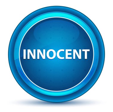 Masum Eyeball Mavi Yuvarlak Düğme