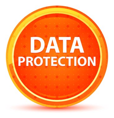 Veri Koruma Doğal Turuncu Yuvarlak Düğme