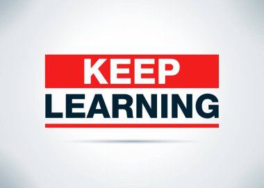 Soyut Düz Arka Plan Tasarım İllüstrasyon Öğrenme tutun